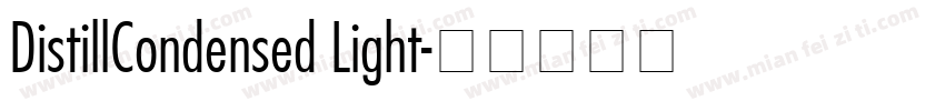 DistillCondensed Light字体转换